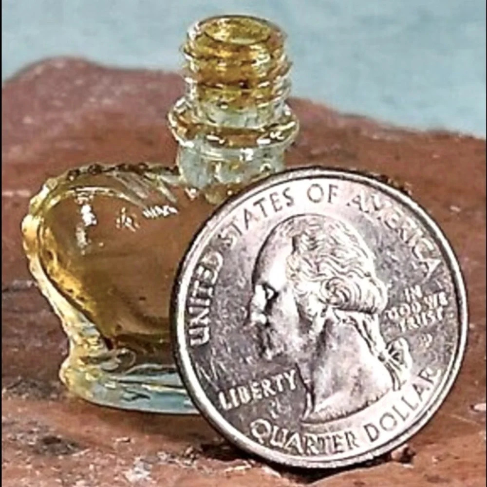 Vintage 1950s to 1960s Prince Matchabelli Tiny Glass Perfume Duchess of York